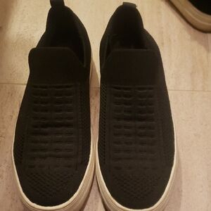 Steve Madden Black Slip-On Sneakers